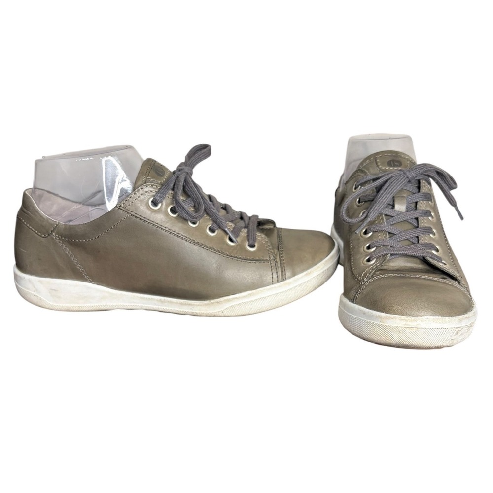 Josef Seibel Olive Leather Low Top Comfort‎ Sneakers Women's Size 7